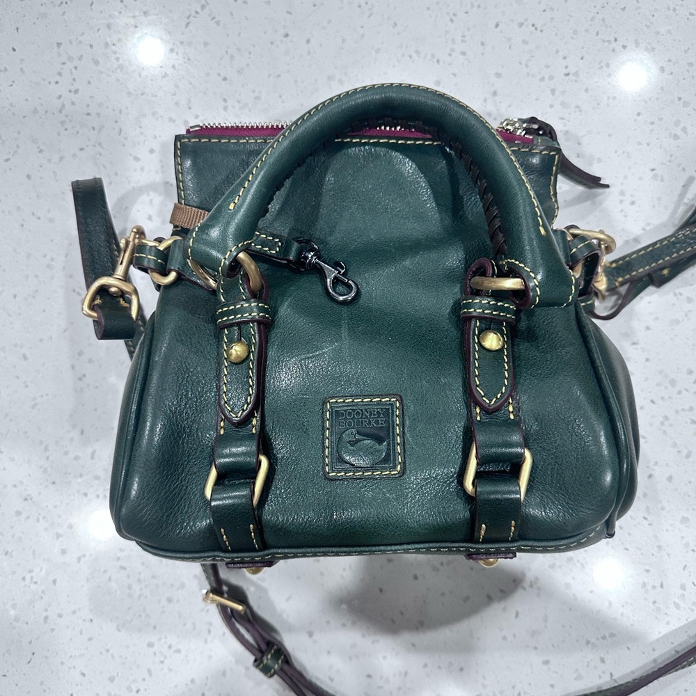 Dooney & Bourke Forest Green Leather Handbag